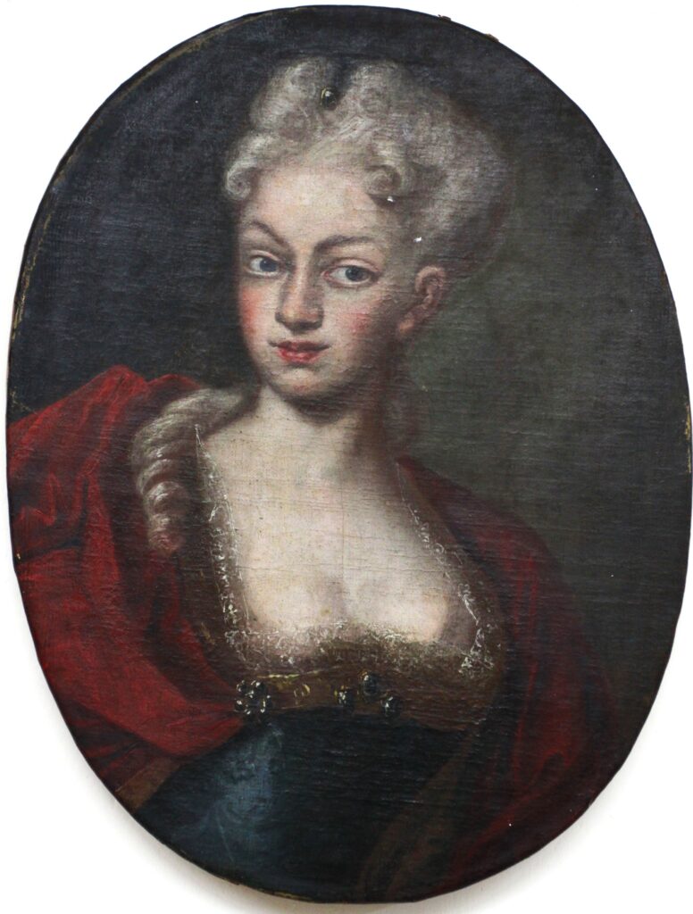 Hessisches Damenportrait des Rokoko nach der Restaurierung