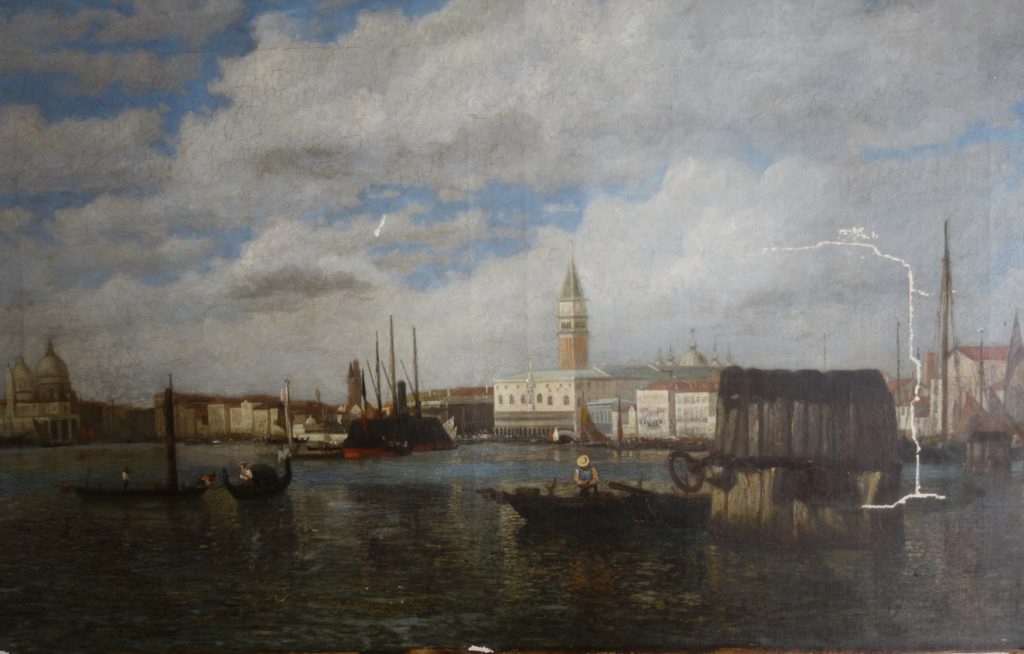 Bildrestaurator in der nähe, Bilder restaurieren, Venediggemälde, Gemälde reinigen lassen in der Nähe, Saarbrücken, Bonn, Trier, Vedute Venedig