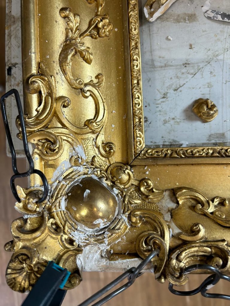 Bilderrahmen reparieren, Reparatur, Restaurierung, Rahmenrestaurator, Bilderrahmenrestaurator, Limburg, Montabaur, Wetzlar, Giessen, Wiesbaden, Louis Philippe