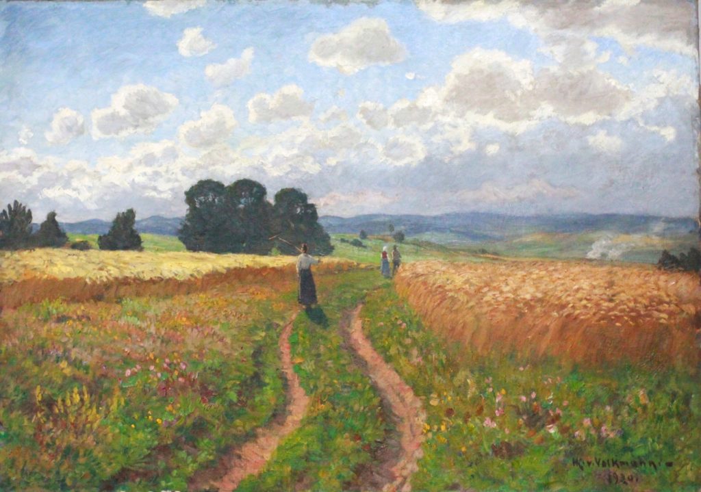 Auffrischung Gemälde, Reinigung Gemälde, Malerei, Eifel, Landschaftsgemälde, Volkmann, von Wille