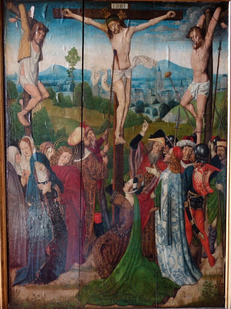 Der Altar aus Spay vor der Restaurierung