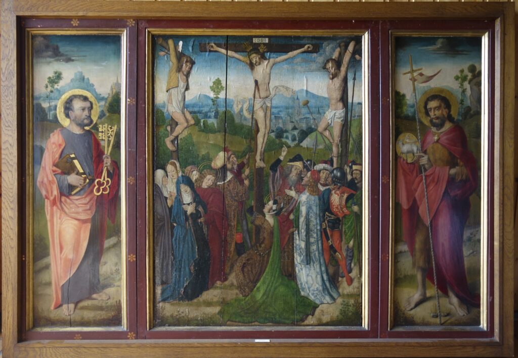 Das Triptychon aus Spay vor der Restaurierung