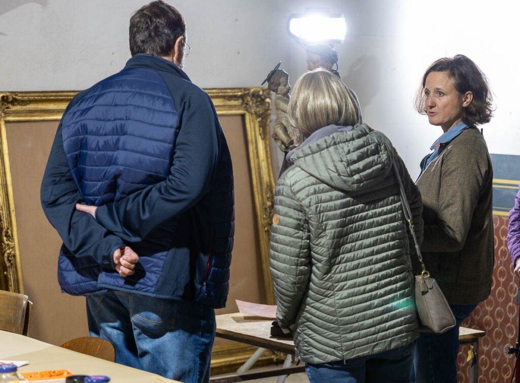 Im Gespräch mit der Restauratorin in Koblenz